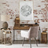 Libra Delamere Mindi Washed Wood Desk